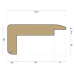 Coloured Universal Oak Stair Nosing for Wood Floors Coloured Universal Oak Stair Nosing for Wood Floors
